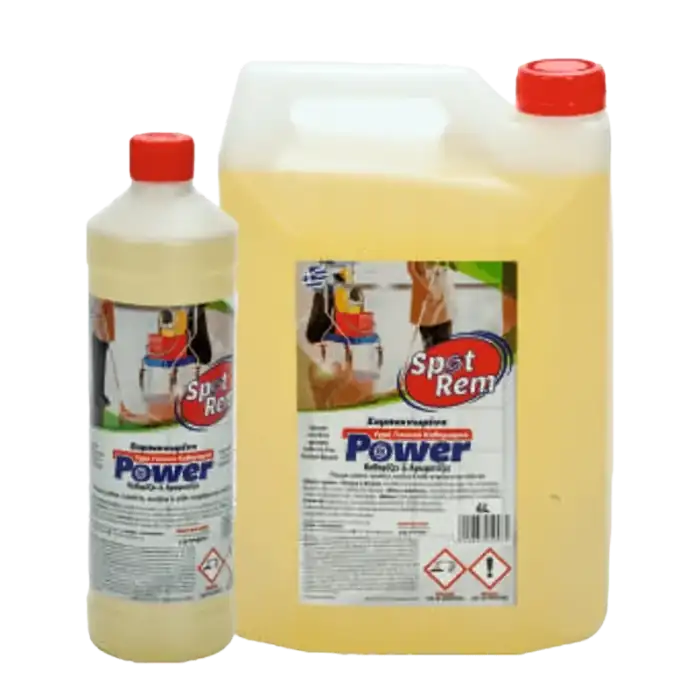  Spot Rem Power 
 Low foaming, alkaline general purpose cleaner. 